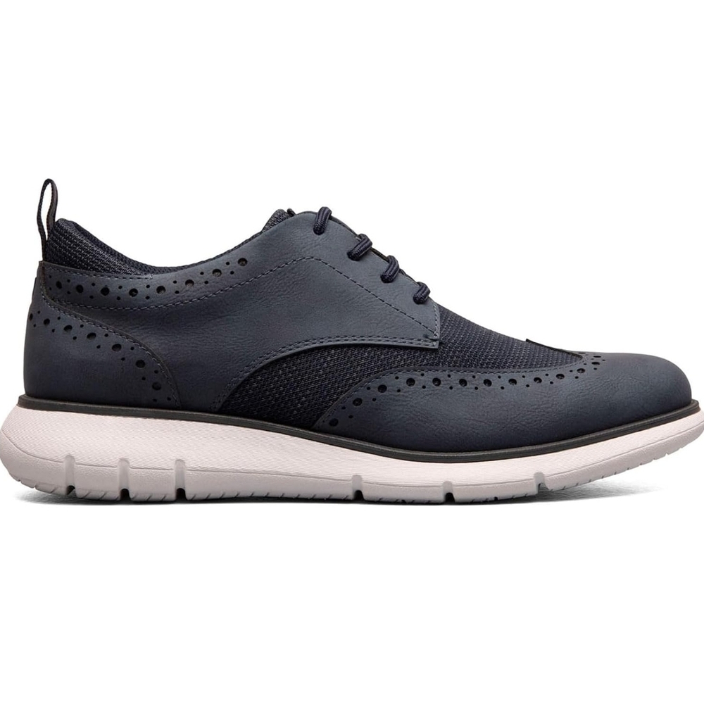 Nunn Bush Men's, Stance Knit Wingtip Oxford Sz 8.5 Navy New In Box!